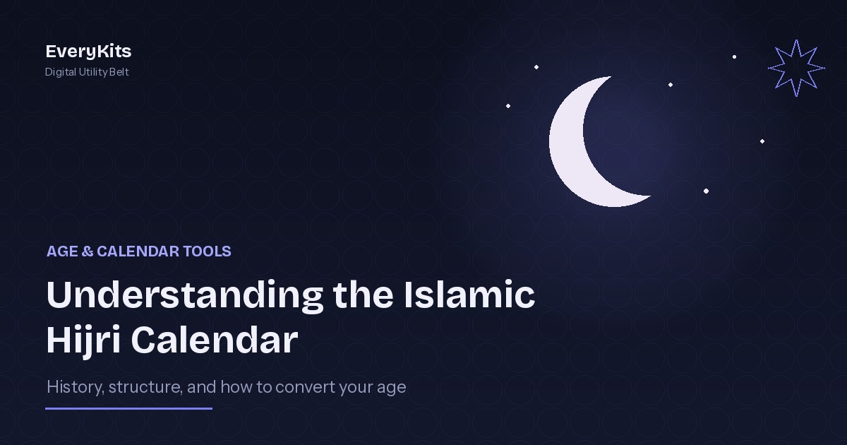 Understanding the Islamic (Hijri) Calendar: History, Structure, and How to Convert Your Age